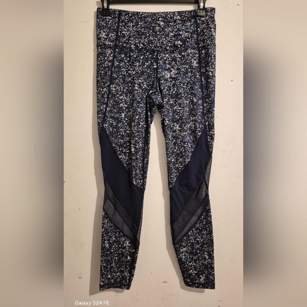 Blue Patterned Leggings